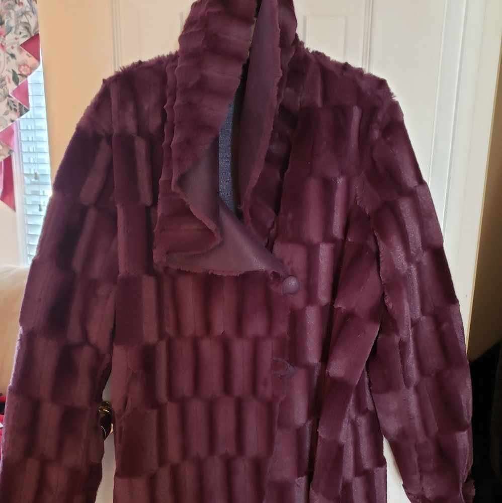 Faux fur coat